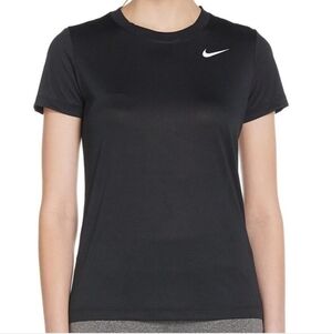 Nike Dri-FIT Legend Short Sleeve Womens Polyester T-Shirt Black